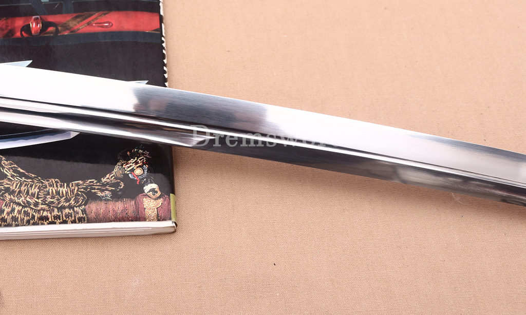 1095 High Carbon Steel Katana Japanese Samurai Functional Battle Sword KOGARASU-MARU ZUKURI Black Saya