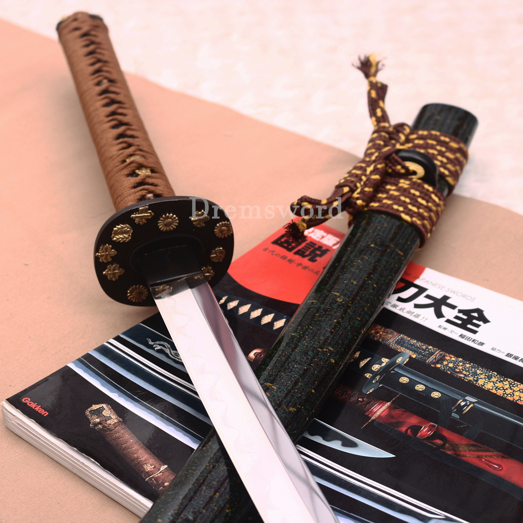 44 inch Shihozume ClayTempered O Katana Japanese Samurai Long Sword Handmade Shinogi Zukuri Full Tang