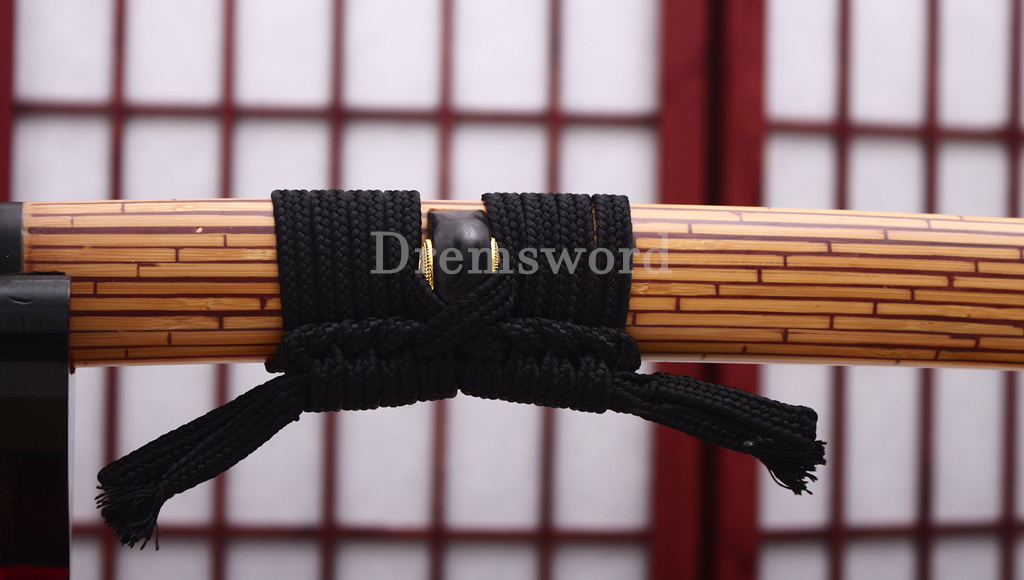 Hand Forged Tamahagane Clay Tempered Katana Japanese Samurai Sword SHINOGI-ZUKURI Full Tang Ox Horn Saya