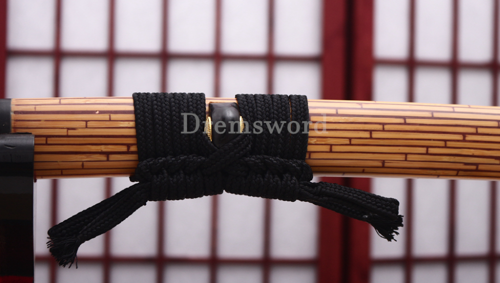 Hand Forged Tamahagane Clay Tempered Katana Japanese Samurai Sword SHINOGI-ZUKURI Full Tang Ox Horn Saya