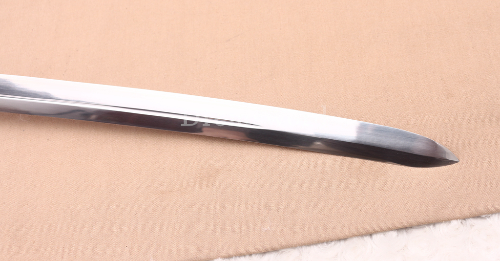 1095 High Carbon Steel Katana Japanese Samurai Functional Battle Sword KOGARASU-MARU ZUKURI Black Saya