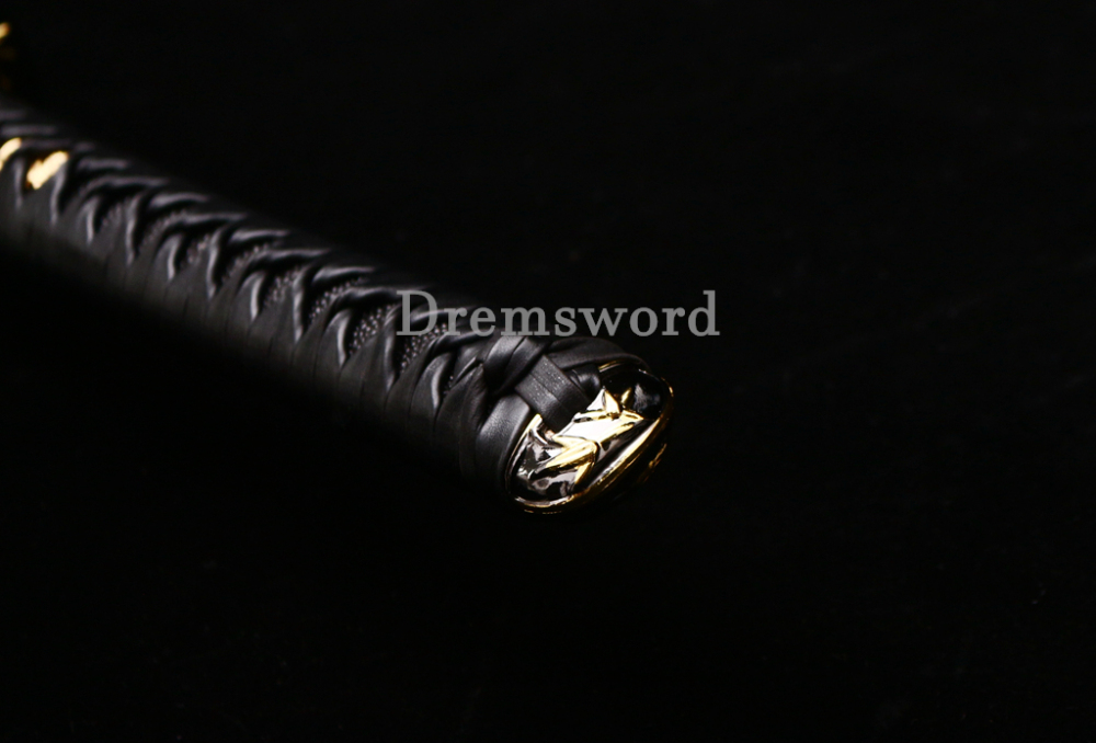 T10 Clay Tempered Kozuka Katana Japanese Samurai Sword SHINOGI-ZUKURI Full Tang Red Saya