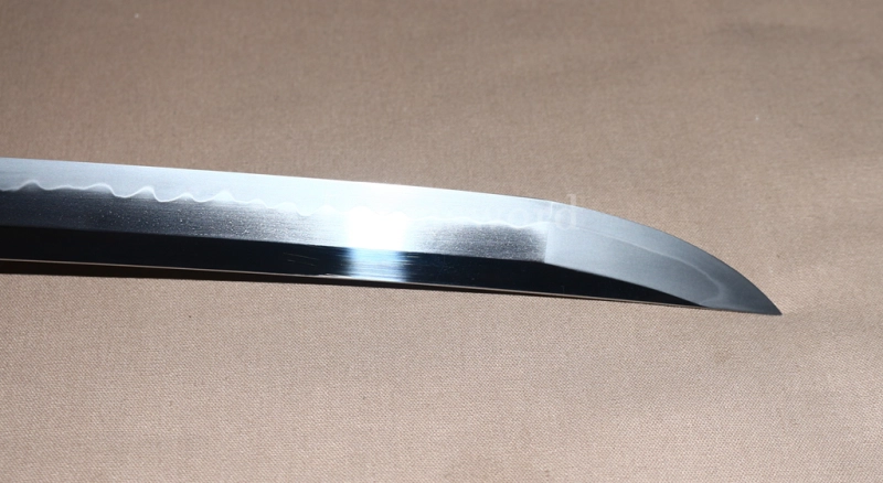 T10 Clay Tempered Katana Hadori Polishing Japanese Samurai Sword SHINOGI-ZUKURI Full Tang Ox Horn Saya Black and Purple