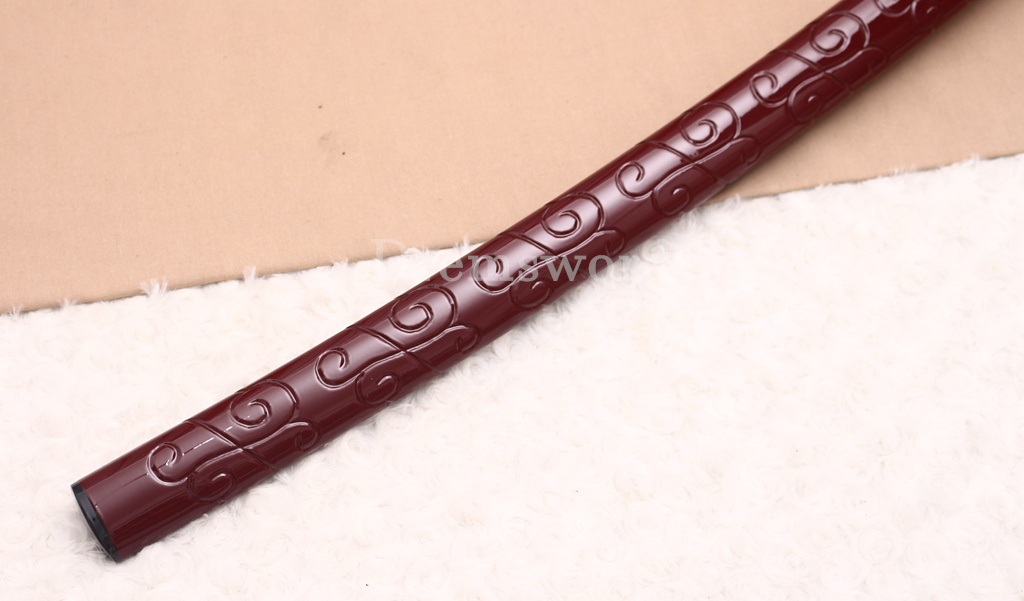 T10 Clay Tempered Katana Hadori Polishing Togari Hamon Japanese Samurai Sword SHINOGI-ZUKURI Hand Carved Ox Horn Saya Red