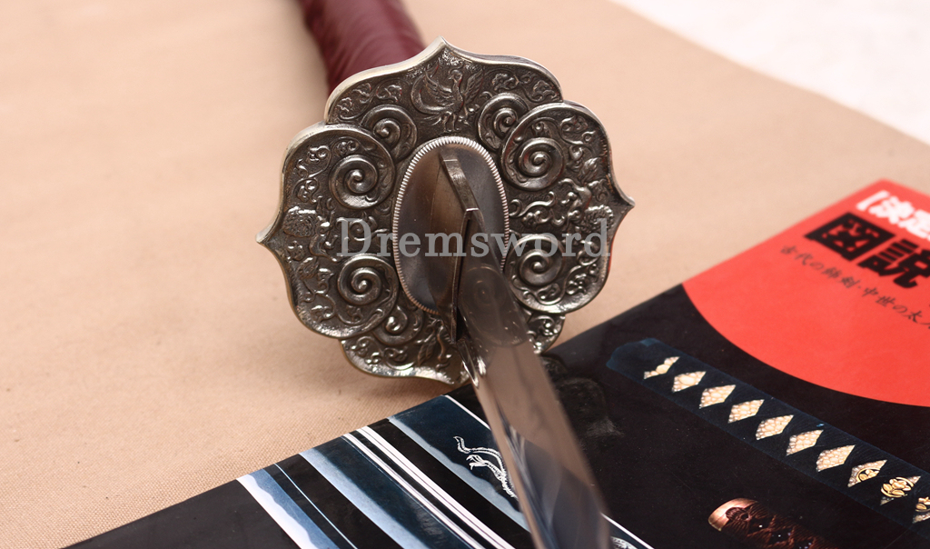 T10 Clay Tempered Katana Hadori Polishing Togari Hamon Japanese Samurai Sword SHINOGI-ZUKURI Hand Carved Ox Horn Saya Red