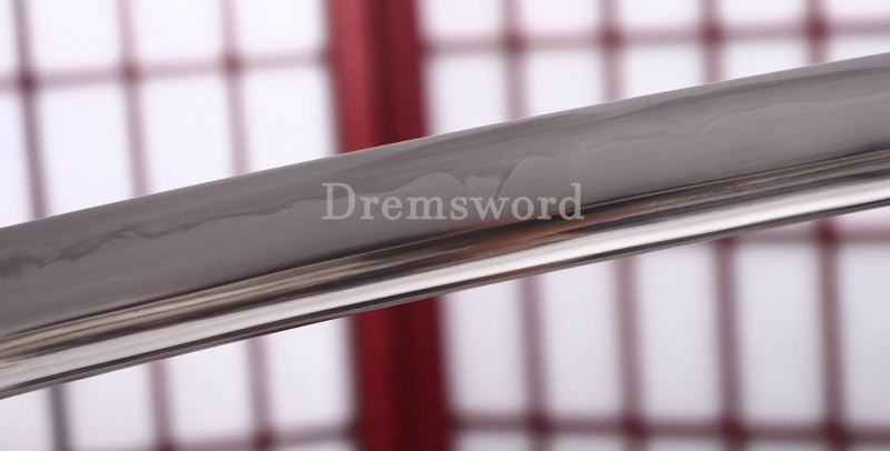 T10 Clay Tempered Katana Hadori Polishing Togari Hamon Japanese Samurai Sword SHINOGI-ZUKURI Hand Carved Ox Horn Saya Red