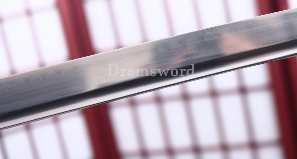 T10 Clay Tempered Katana Japanese Samurai Sword SHINOGI-ZUKURI Black