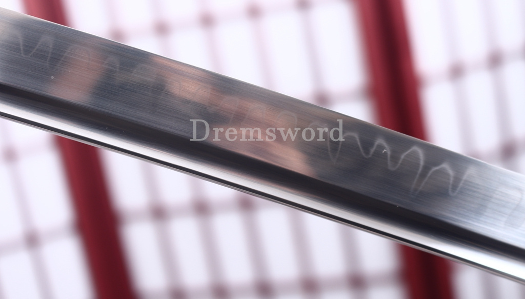 T10 Clay Tempered Katana Japanese Samurai Sword SHINOGI-ZUKURI Black