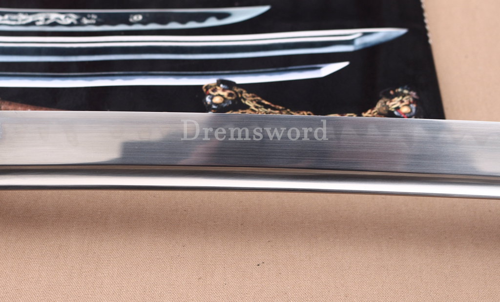 T10 Clay Tempered Katana Japanese Samurai Sword SHINOGI-ZUKURI Black
