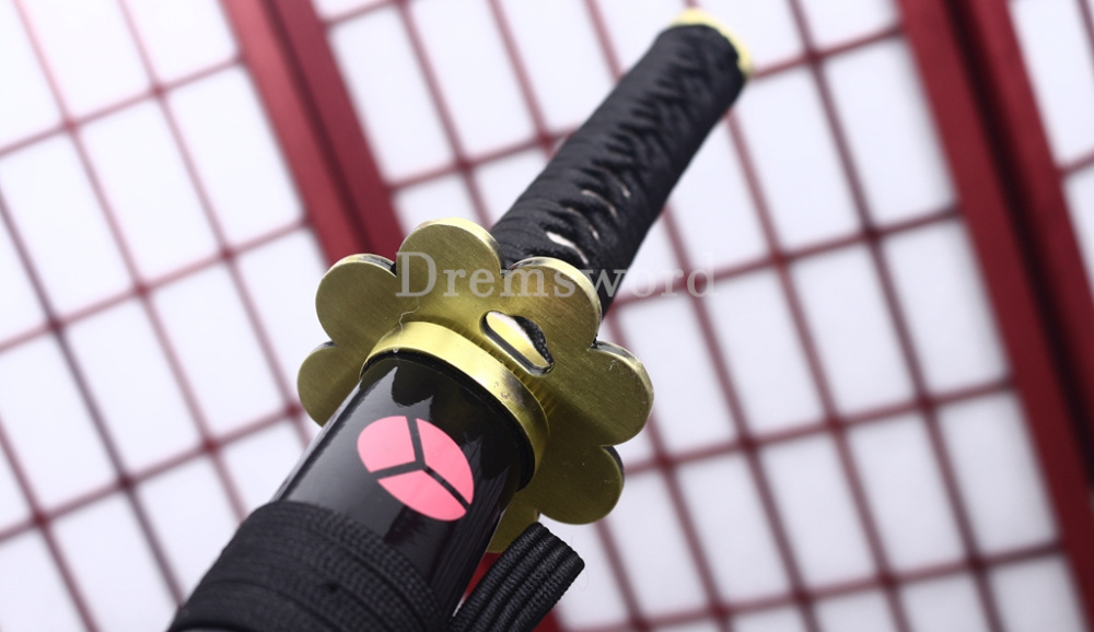 9260 Spring Steel Functional Katana Japanese Samurai Sword Battle Ready Full Tang Shinogi-Zukuri Black