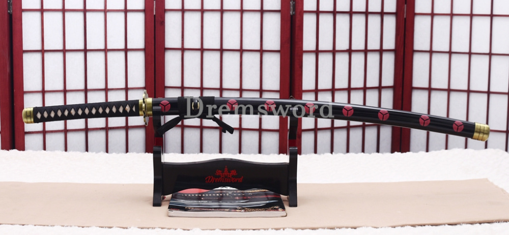 9260 Spring Steel Functional Katana Japanese Samurai Sword Battle Ready Full Tang Shinogi-Zukuri Black