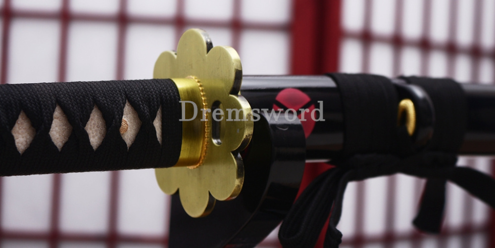 9260 Spring Steel Functional Katana Japanese Samurai Sword Battle Ready Full Tang Shinogi-Zukuri Black