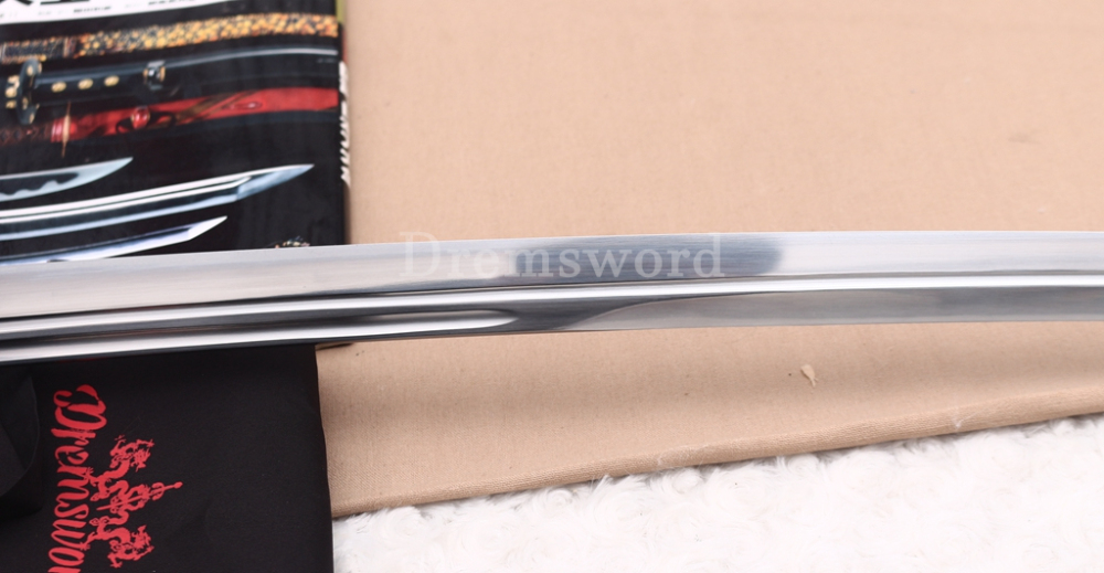 9260 Spring Steel Functional Katana Japanese Samurai Sword Battle Ready Full Tang Unokubi-Zukuri Black