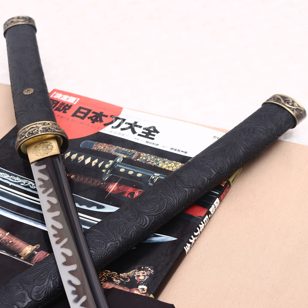 Spring Sword Handmade 9260 Spring Steel Katana Japanese Samurai Sword Battle Ready ...