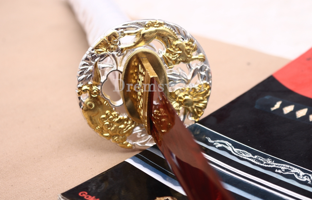 9260 Spring Steel Red Blade Katana Japanese Samurai Sword Battle Ready Full Tang Shinogi-Zukuri