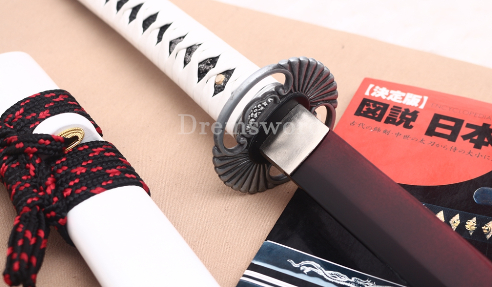 9260 Spring Steel Red Blade Katana Japanese Samurai Sword Battle Ready Full Tang Shinogi-Zukuri