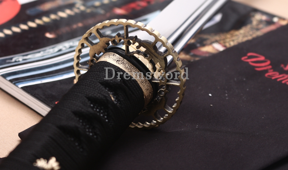 9260 Spring Steel Functional Katana Japanese Samurai Sword Battle Ready Full Tang Unokubi-Zukuri Red