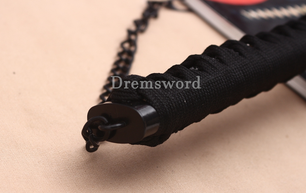 Black Blade 1060 Carbon Steel NARUTO Katana Japanese Samurai Functional Sword Shinogi ZUKURI Black