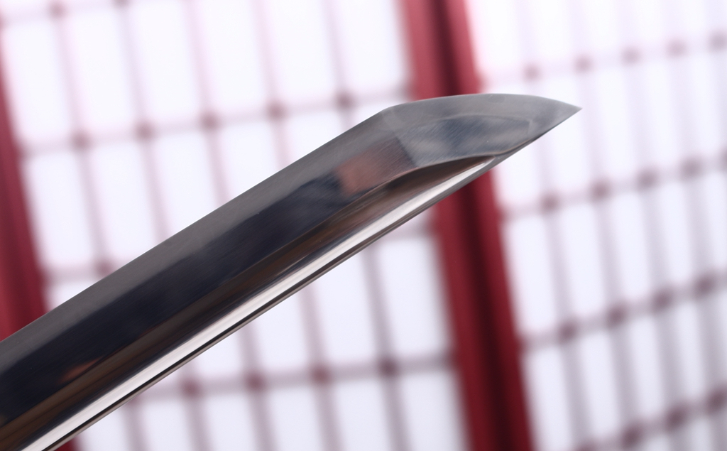 Handmade L6 Steel Clay Tempered Katana Suguha Hamon Japanese Samurai Sword Sharp Shinogi-Zukuri Sword Black