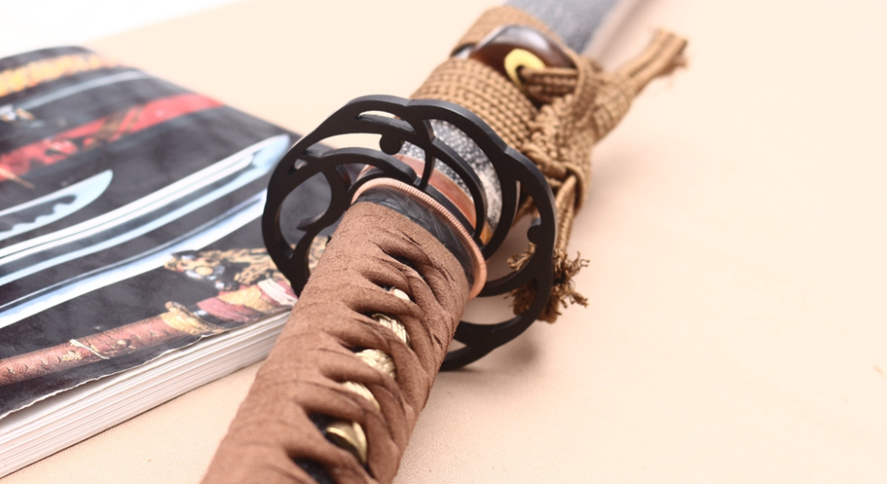 Handmade L6 Steel Clay Tempered Katana Hadori Polishing Japanese Samurai Sword O Kissaki Shinogi-Zukuri Sword Black