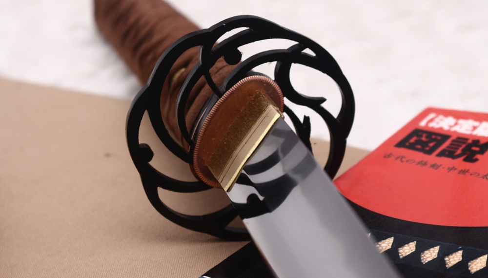 Handmade L6 Steel Clay Tempered Katana Hadori Polishing Japanese Samurai Sword O Kissaki Shinogi-Zukuri Sword Black