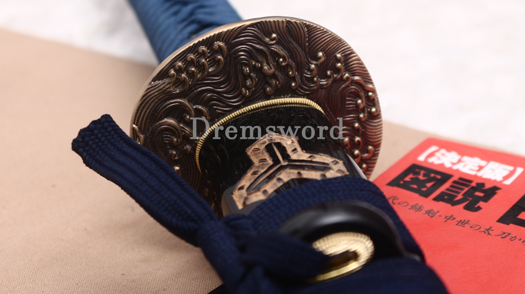 T10 Clay Tempered Kill Bill Katana Demon's Swoord Japanese Samurai Sword SHINOGI-ZUKURI Battle Ready Black