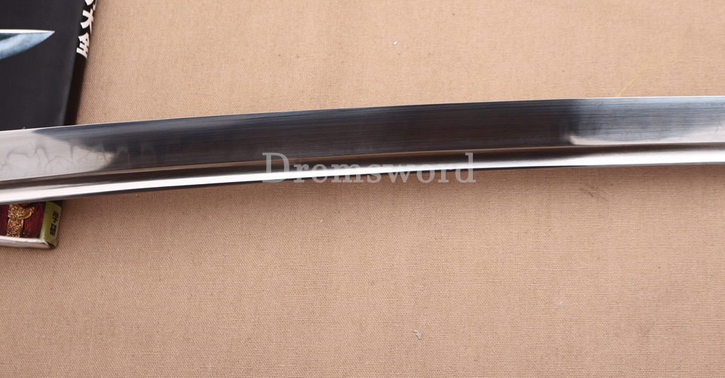 T10 Steel Clay Tempered Katana Japanese Samurai Sword Snake Tsuba SHINOGI-ZUKURI Battle Ready Purple