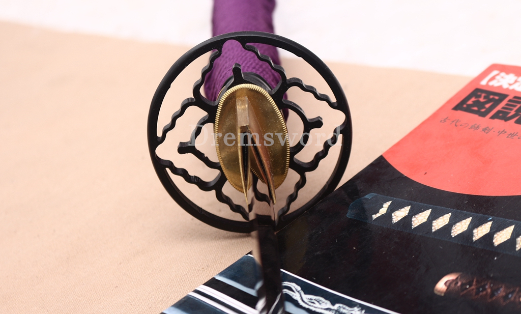 T10 Clay Tempered Katana Blue Blade Japanese Samurai Sword SHINOGI-ZUKURI Battle Ready White Saya