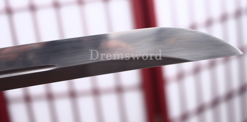 Unokubi Zukuri T10 Clay Tempered Katana Japanese Samurai Sword Battle Ready Blue Saya