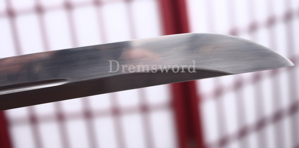 Unokubi Zukuri T10 Clay Tempered Katana Japanese Samurai Sword Battle Ready Blue Saya