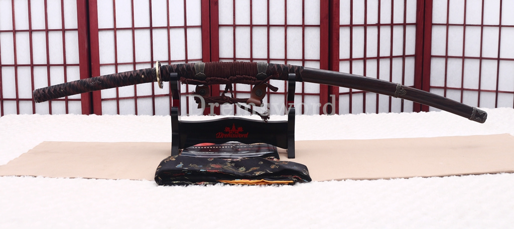 Folded Steel Clay Tempered Katana HITATSURA Japanese Samurai Sword