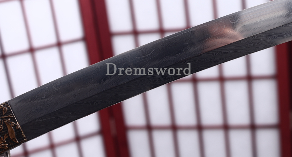 Folded Steel Clay Tempered Katana HITATSURA Japanese Samurai Sword