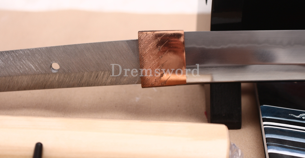 100% Handmade Tamahagane Steel Clay Tempered Shirasaya Japanese Samurai Katana Sword SHINOGI-ZUKURI