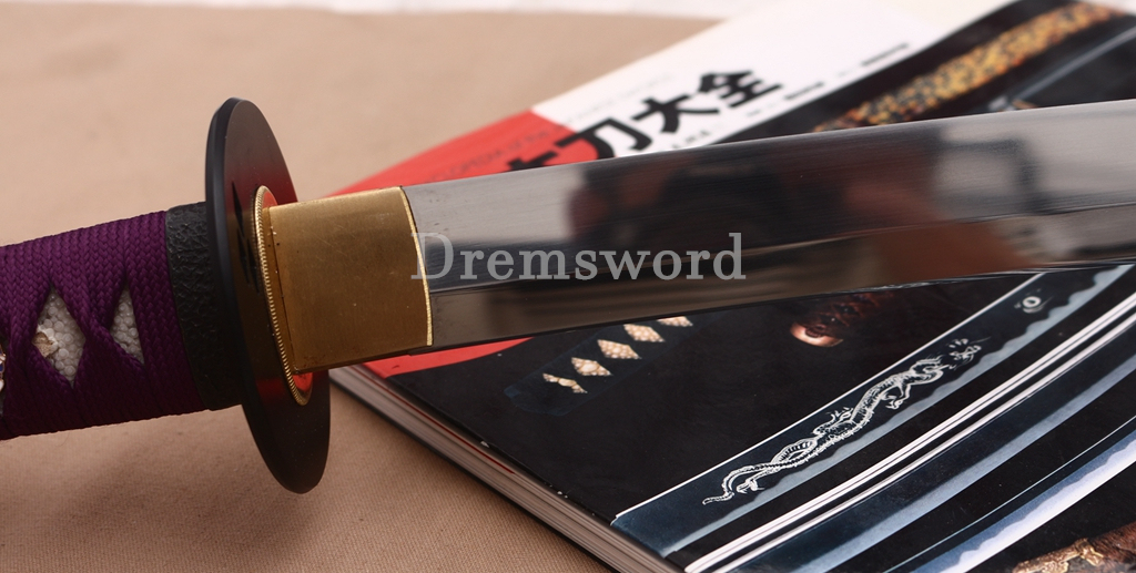 T10 Carbon Steel Katana the Little Pony Japanese Samurai Functional Battle Sword Shinogi ZUKURI White
