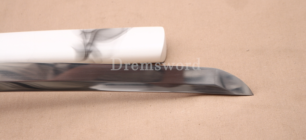 T10 Carbon Steel Katana "My Little Pony" Japanese Samurai Functional Battle Sword Shinogi ZUKURI White