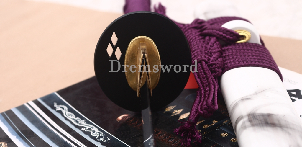 T10 Carbon Steel Katana the Little Pony Japanese Samurai Functional Battle Sword Shinogi ZUKURI White