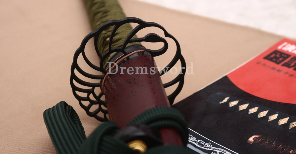 Hand Polishing T10 Clay Tempered Katana O Kissaki Japanese Samurai Sword SHINOGI-ZUKURI Battle Ready Red