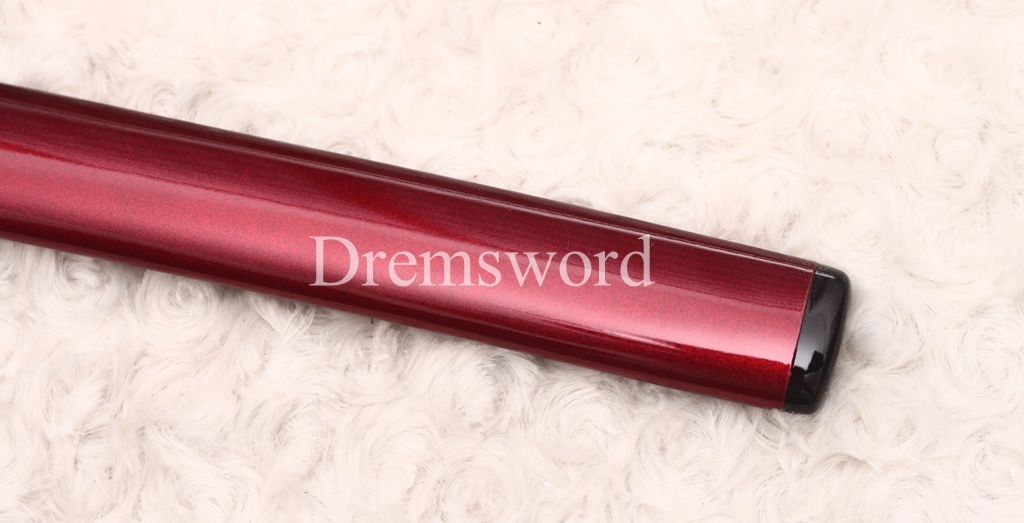 Handmade 9260 Spring Steel Wakizashi Horn Saya Japanese Samurai Sword Battle Ready Full Tang Shinogi-Zukuri Red