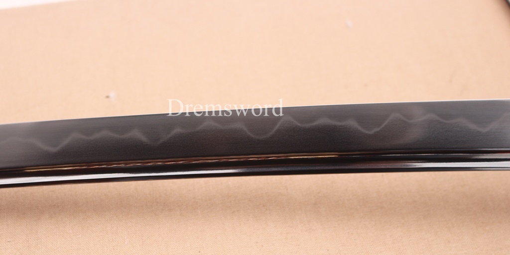 Hand Polishing Tamahagane Clay Tempered Tachi Katana Japanese Samurai Sword SHINOGI-ZUKURI Gold
