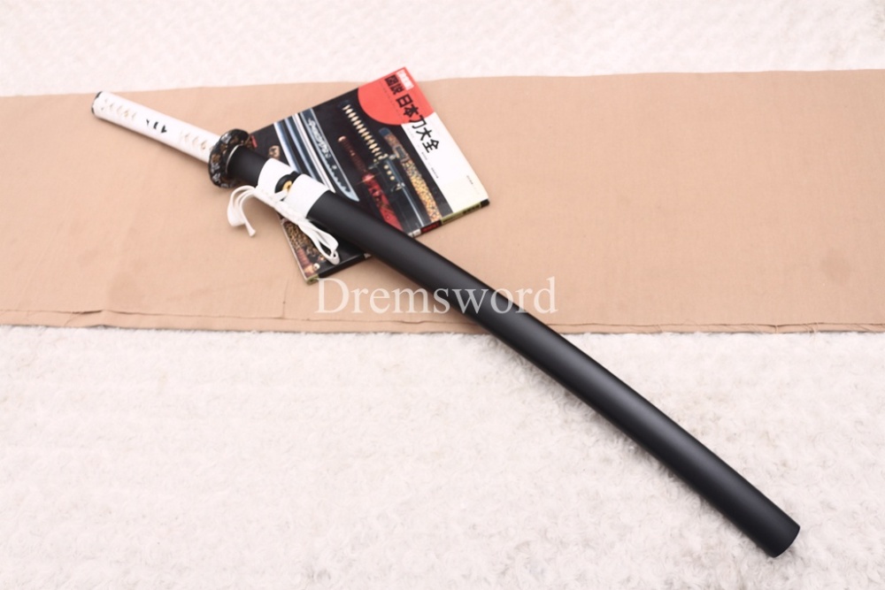 Aluminum Dull Iaito Katana Japanese Samurai Practice Sword Shinogi ZUKURI Black Unsharpened