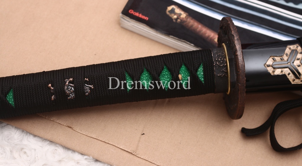 Kill Bill Aluminum Dull Iaito Katana Japanese Samurai Practice Sword Shinogi ZUKURI Black Unsharpened