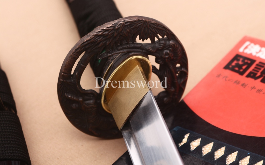 Kill Bill Aluminum Dull Iaito Katana Japanese Samurai Practice Sword Shinogi ZUKURI Black Unsharpened