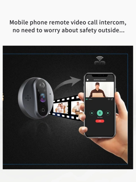 WI-FI intelligent visual cat eye doorbell
