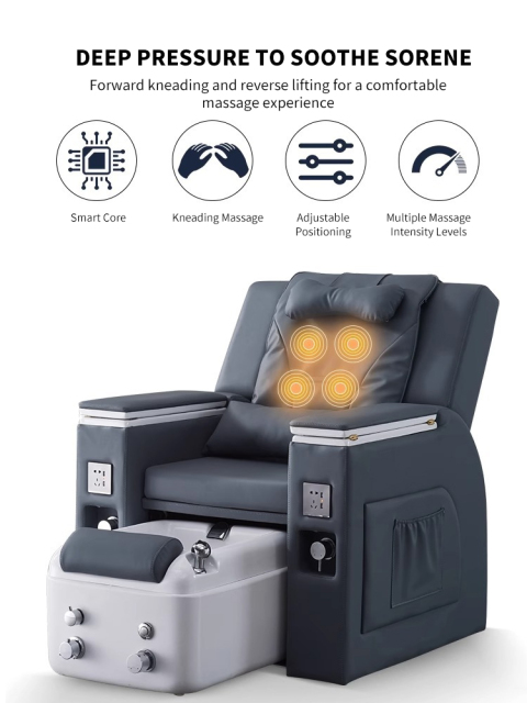 Foot-massage Chair，Nail sofa electric massage foot massage chair 123*85*88cm---SY112