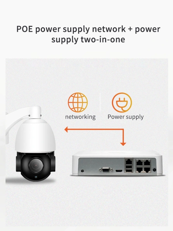 Wireless outdoor POE powered network camera