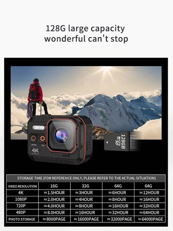 4K HD Waterproof Sports Camera