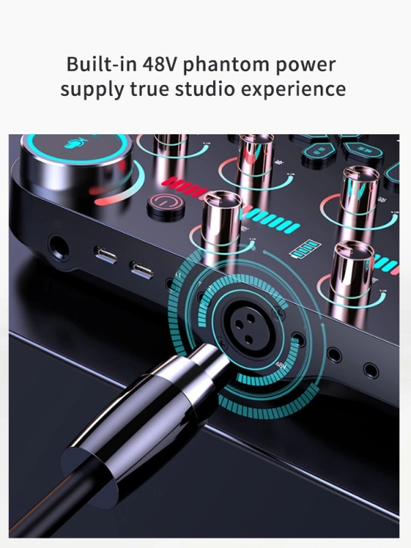 Full set of sound card for live broadcast equipment