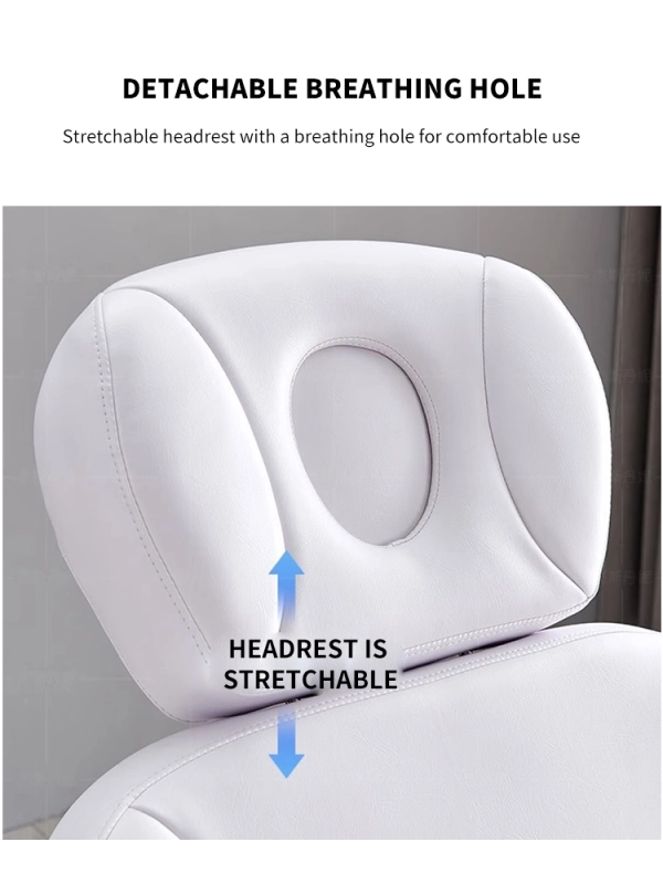Electric beauty bed，Body massage split leg rotating tattoo embroidery chair 175*143*60cm---M817
