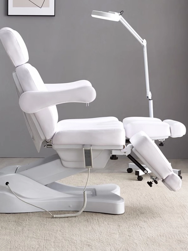 Electric beauty bed，Body massage split leg rotating tattoo embroidery chair 175*143*60cm---M817