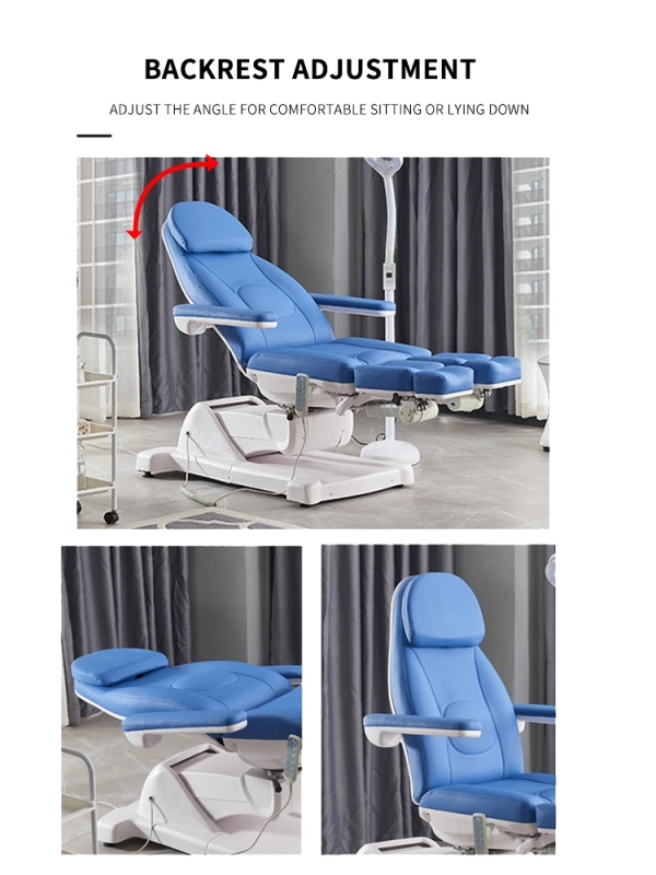 Electric beauty bed，Electric Beauty Injection Folding Bed Tattoo Split Leg Repair Chair 193*61*56cm---MLE016